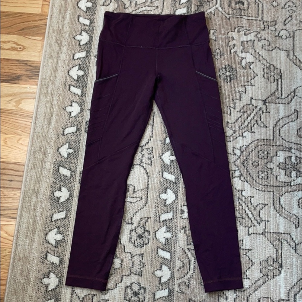 Lululemon Burgundy Leggings